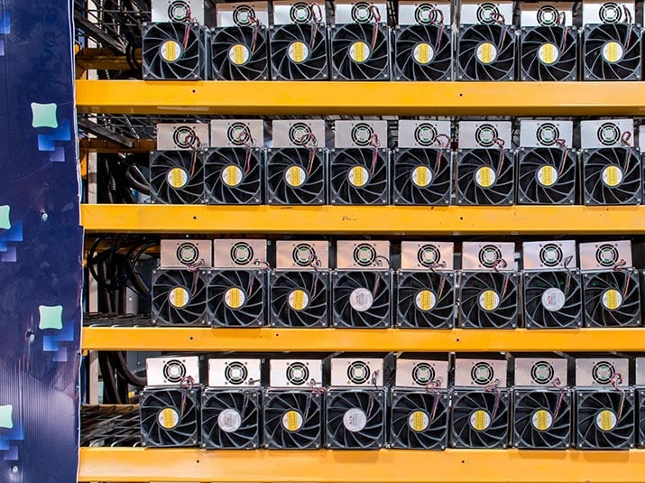 stack of miners